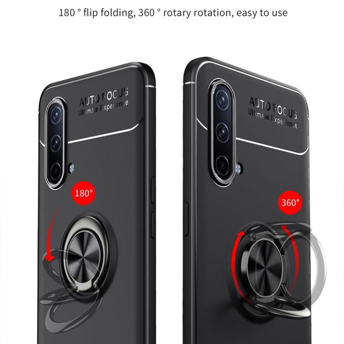 Bild 2, OnePlus Nord CE 5G - Ring Skal - Svart/Röd