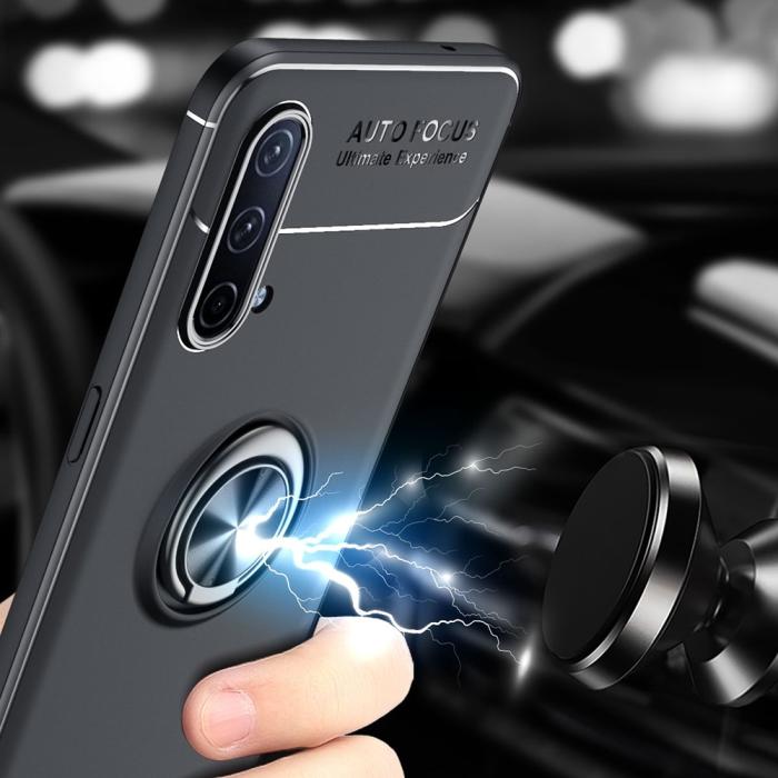 Bild 5, OnePlus Nord CE 5G - Ring Skal - Svart/Röd
