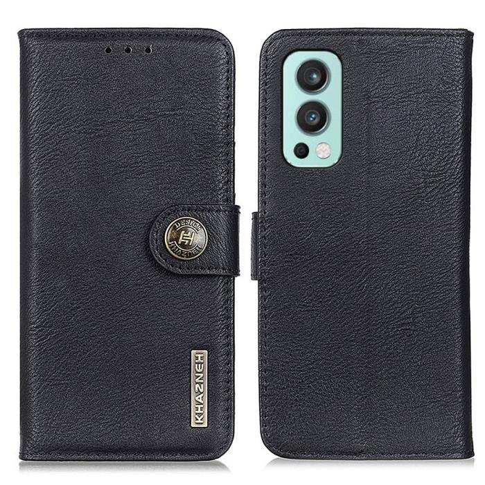 Bild 1, OnePlus Nord 2 5G - KHAZNEH Läder Fodral - Svart