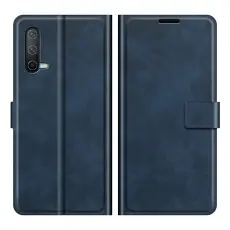 OnePlus Nord CE 5G - Solid Läder Fodral - Blå