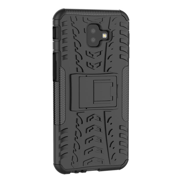 Bild 5, Samsung Galaxy J6 Plus - Stöttåliga skalet med stöd - Svart