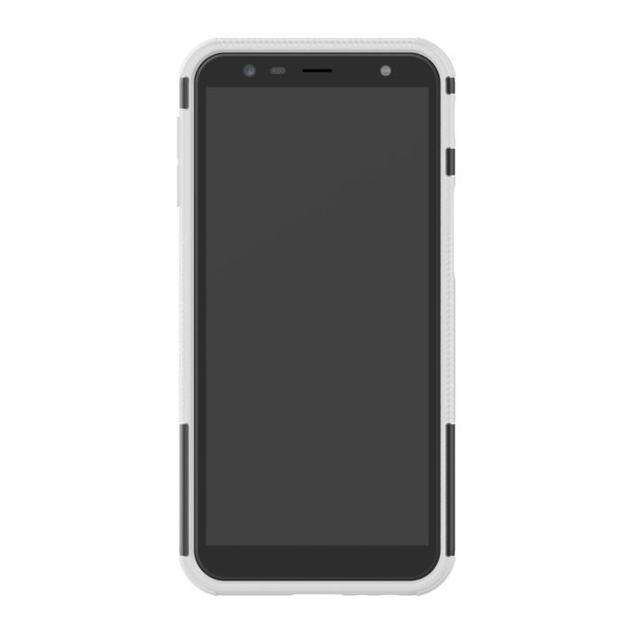 Bild 4, Samsung Galaxy J6 Plus - Stöttåliga skalet med stöd - Vit