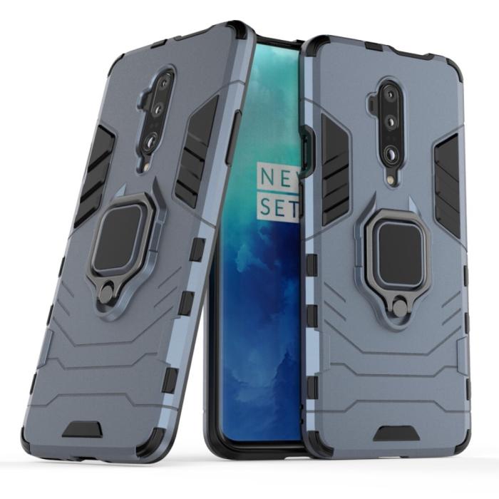 Bild 1, OnePlus 7T Pro - Ring Skal funkar med magnethållare - Navy Blue