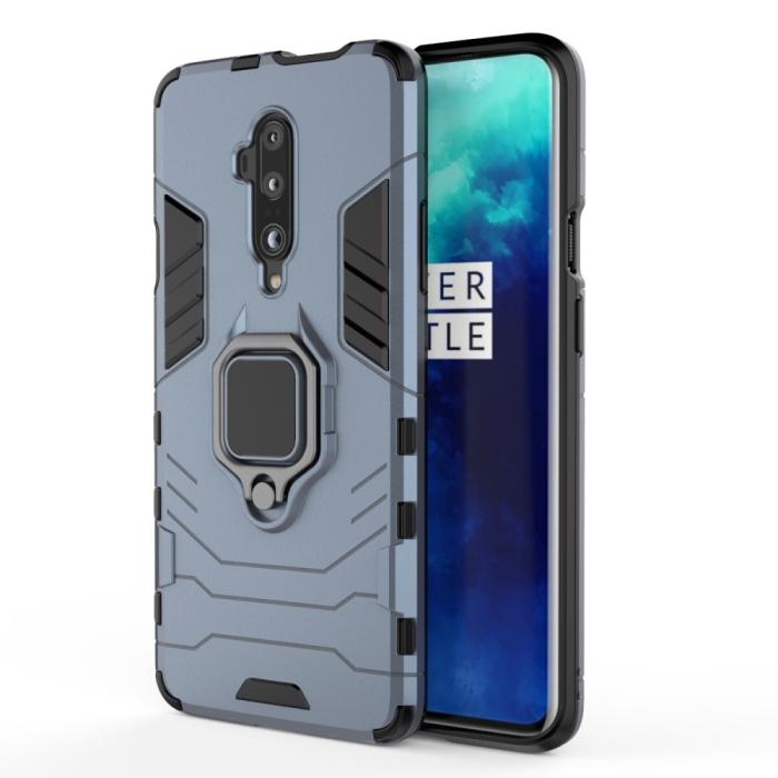 Bild 2, OnePlus 7T Pro - Ring Skal funkar med magnethållare - Navy Blue