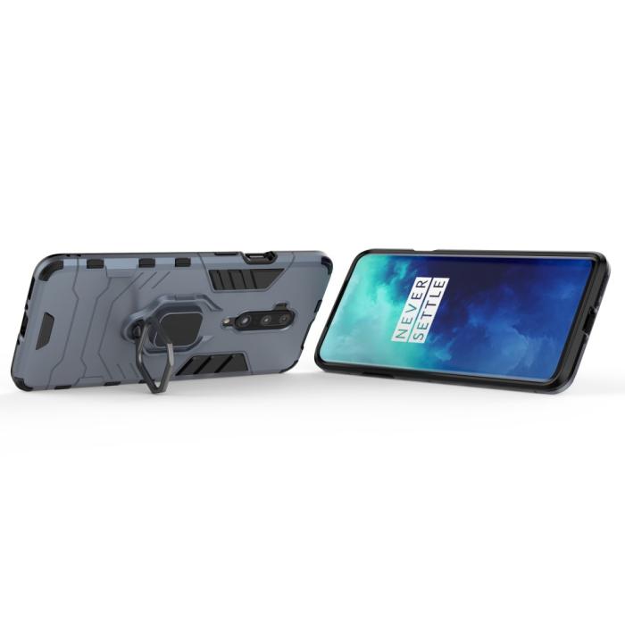 Bild 3, OnePlus 7T Pro - Ring Skal funkar med magnethållare - Navy Blue