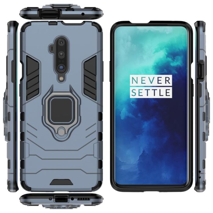 Bild 5, OnePlus 7T Pro - Ring Skal funkar med magnethållare - Navy Blue