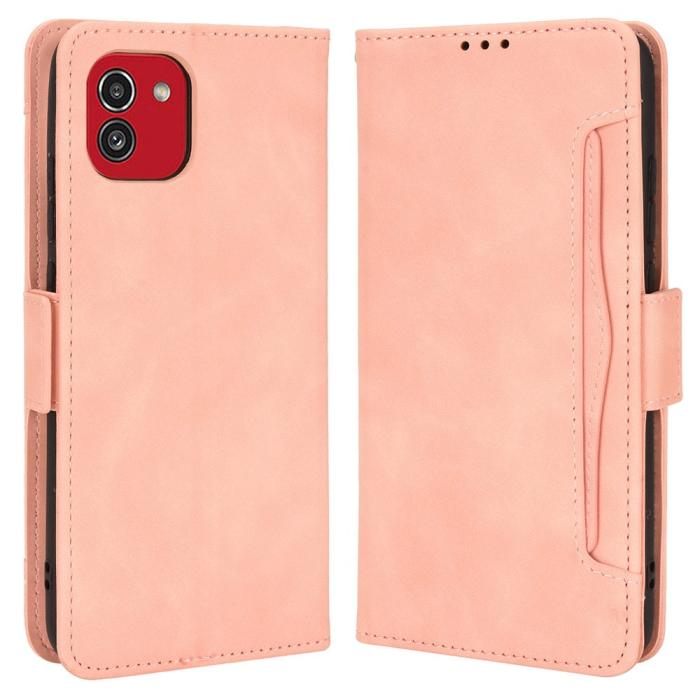 Bild 1, Samsung Galaxy A03 Fodral Avtagbart Kortfodral Ljus Rosa