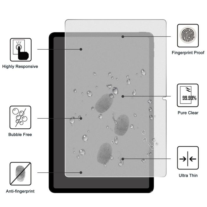 Bild 2, Lenovo Tab M11 Skärmskydd Härdat Glas