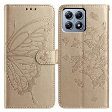 Xiaomi 15T Fodral Med Fj&auml;ril Tryck Guld