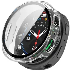 Galaxy Watch 8 44 mm Skal Med Sk&auml;rmskydd Transparent