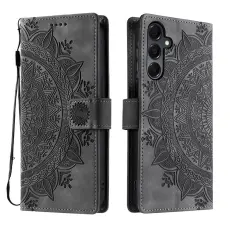 Samsung Galaxy A27 Fodral Mandala L&auml;der Gr&aring;