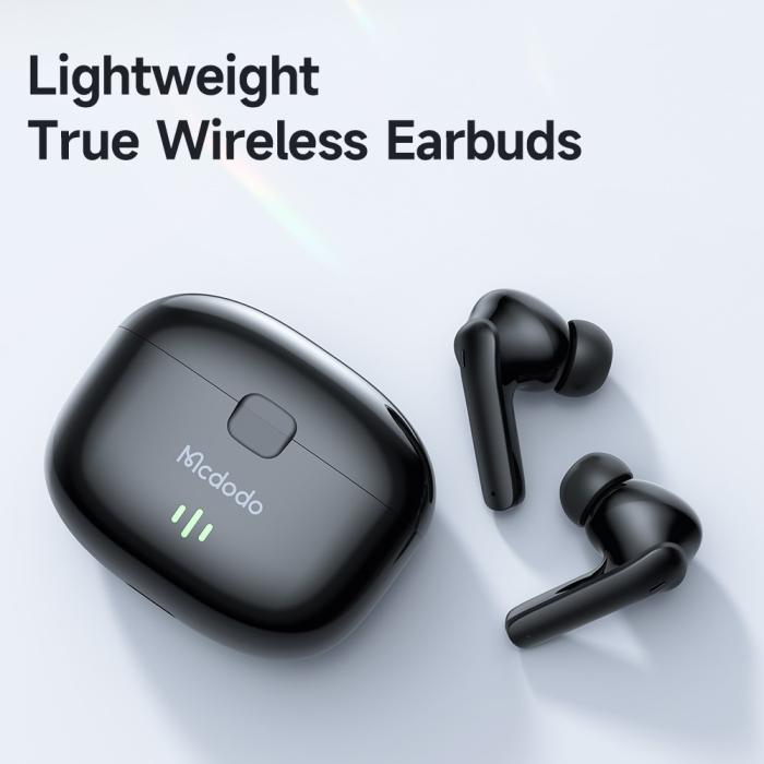 Bild 5, Mcdodo IPX4 Earbuds Lite Trådlösa Sporthörlurar Vit