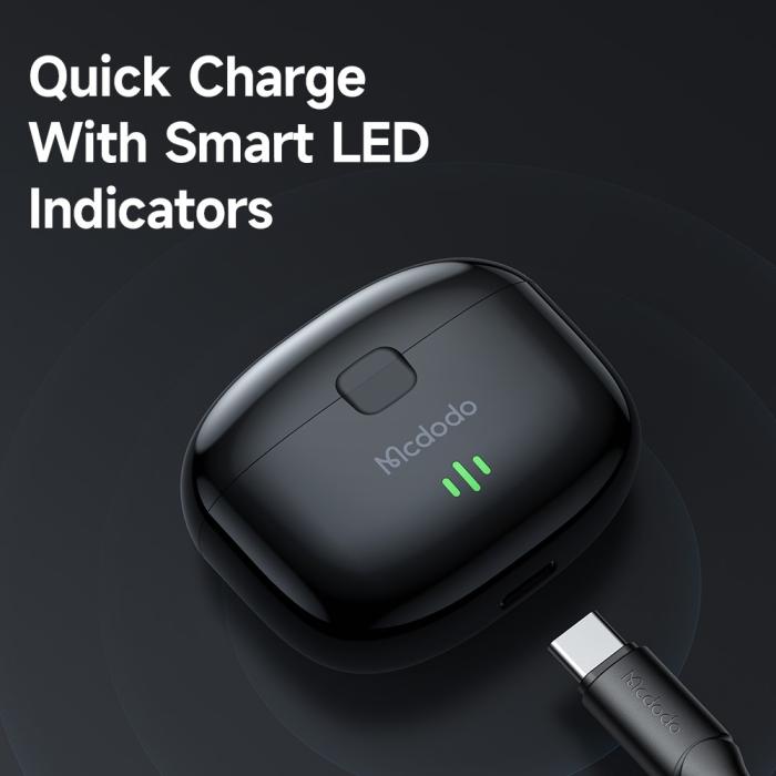 Bild 6, Mcdodo IPX4 Earbuds Lite Trådlösa Sporthörlurar Vit