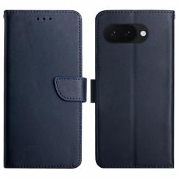 Google Pixel 9a Fodral Äkta Läder Mörk Blå
