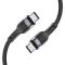 Tech-Protect 1m 60W 3A USB-C - USB-C UltraBoost Laddkabel Svart