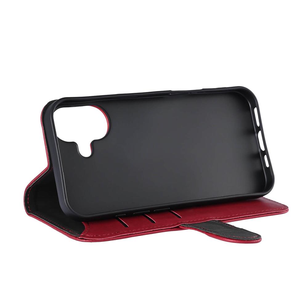 Gear iPhone 16 Fodral MagSeries Läder Deep Red