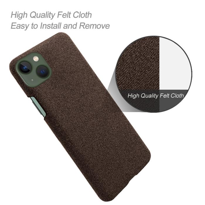 Bild 4, iPhone 15 Skal Tygbelagt Brun