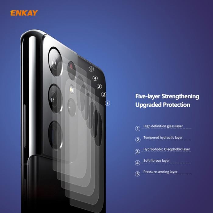 Bild 2, ENKAY Samsung Galaxy S21 Ultra Linsskydd Härdat Glas