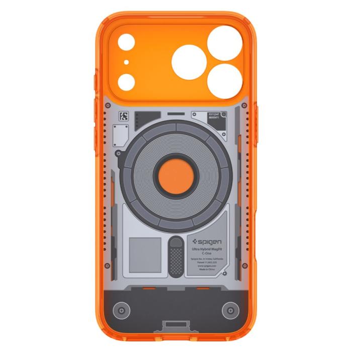 Bild 4, Spigen iPhone 18 Pro / 17 Pro Skal MagSafe C-One Tangerine
