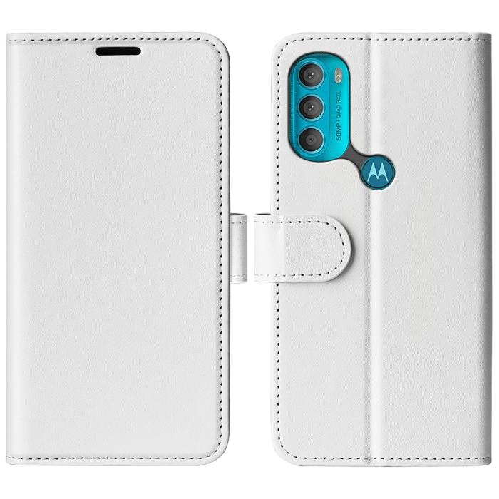 Bild 1, Motorola Moto G71 Fodral Crazy Horse Vit