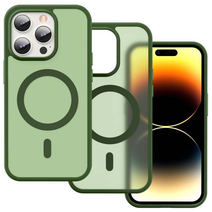 Bild 2, ColorPop iPhone 14 Pro Max Skal CH MagSafe Matt Grön