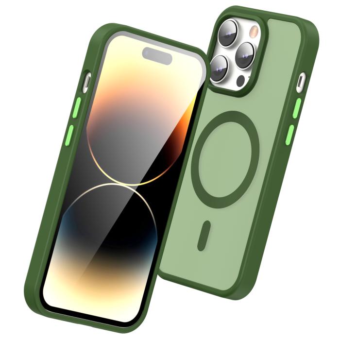 Bild 3, ColorPop iPhone 14 Pro Max Skal CH MagSafe Matt Grön
