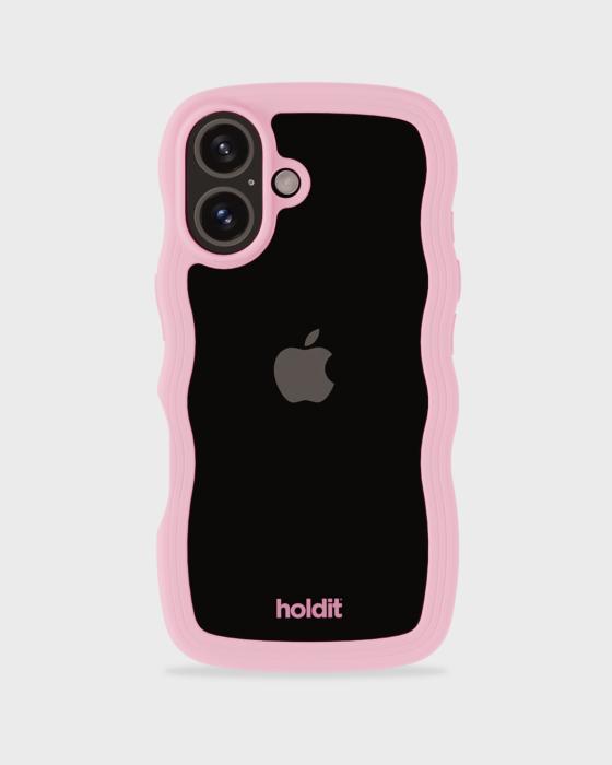 Bild 2, holdit iPhone 16 Skal Wavy Pink/Transparent