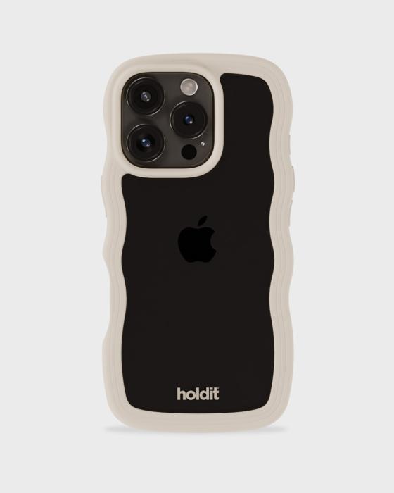 Bild 2, holdit iPhone 16 Pro Skal Wavy Light Beige/Transparent