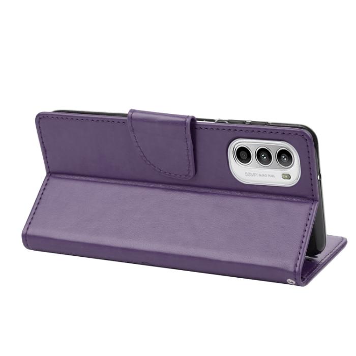 Bild 6, Motorola Moto G52/G82 Fodral Blommigt Tryck Mörk Lila