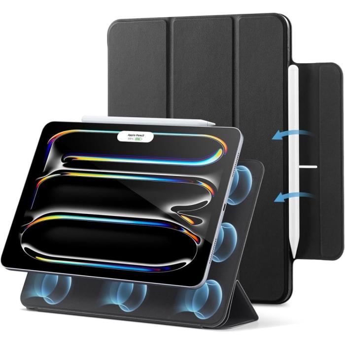Bild 1, ESR iPad Pro 11 2024 Fodral 2in1 Magnet Rebound Svart