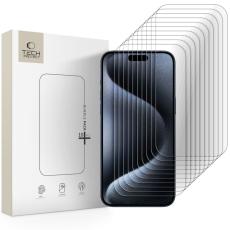 Tech-Protect iPhone 15 Pro Max 10-PACK Sk&auml;rmskydd H&auml;rdat Glas