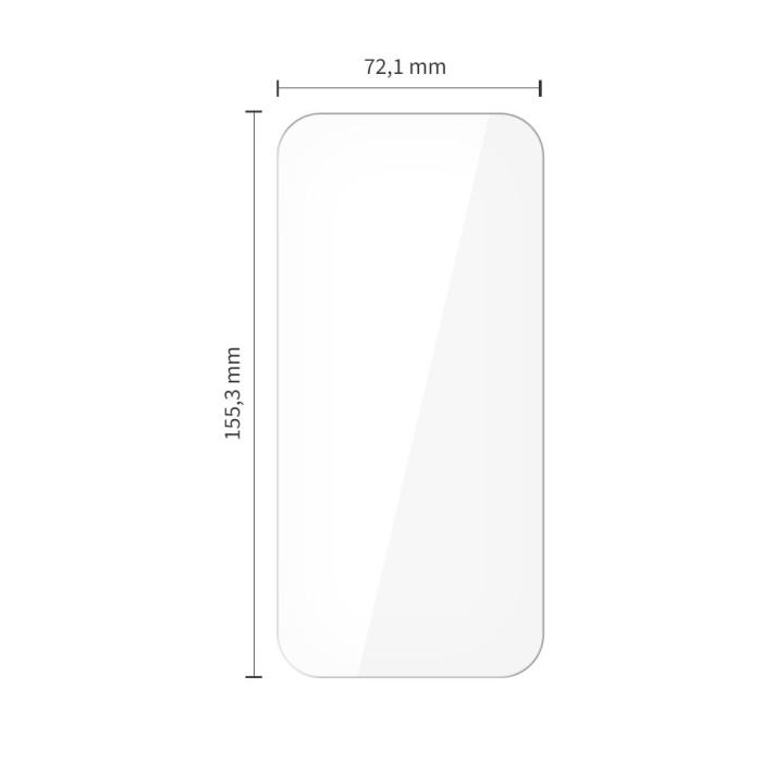 Bild 2, Tech-Protect iPhone 15 Pro Max 10-PACK Skärmskydd Härdat Glas