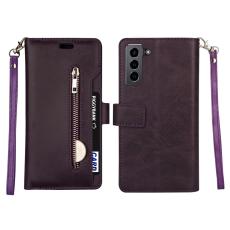 Samsung Galaxy S22 Plus Fodral Multifunktionell Läder Lila