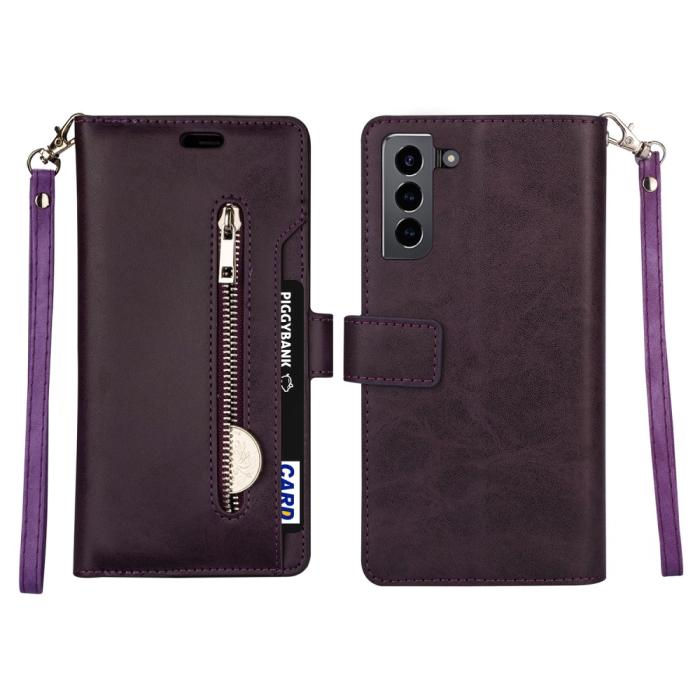 Bild 1, Samsung Galaxy S22 Plus Fodral Multifunktionell Läder Lila