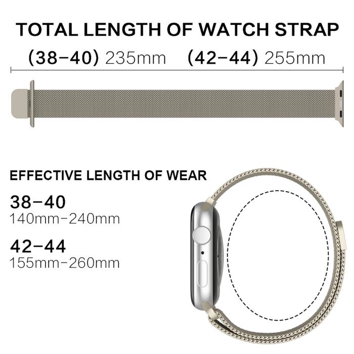 Bild 4, ColorPop Milanese Loop Metall Armband Apple Watch 42/44/45/49 mm