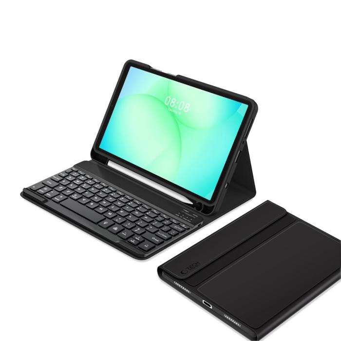 Bild 2, Tech-Protect Galaxy Tab A11/A9 Fodral SC Tangentbord Svart