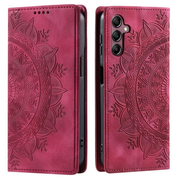 Bild 1, Samsung Galaxy A25 5G Fodral Flip Mandala Läder Rosa