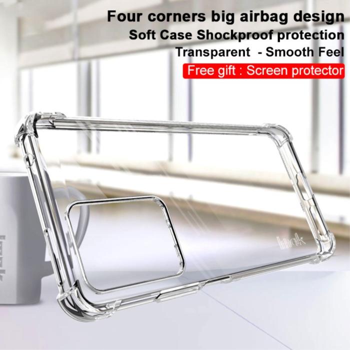 Bild 3, IMAK Xiaomi 11T / 11T Pro Skal Shockproof TPU + Skärmskydd Transparent