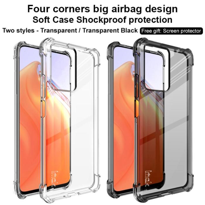 Bild 4, IMAK Xiaomi 11T / 11T Pro Skal Shockproof TPU + Skärmskydd Transparent