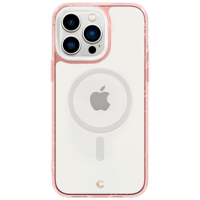 Bild 2, Spigen Cyrill iPhone 14 Pro Skal + 2-PACK Skärmskydd Glitter Rosé