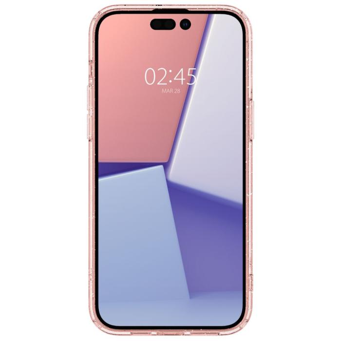Bild 3, Spigen Cyrill iPhone 14 Pro Skal + 2-PACK Skärmskydd Glitter Rosé