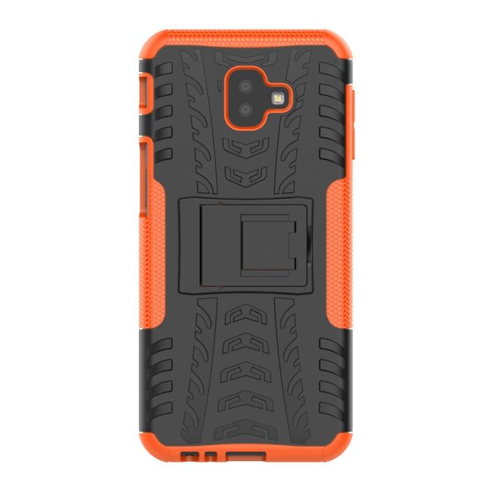 Bild 3, Samsung Galaxy J6 Plus - Stöttåliga skalet med stöd - Orange