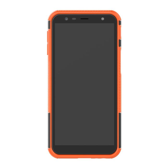 Bild 4, Samsung Galaxy J6 Plus - Stöttåliga skalet med stöd - Orange