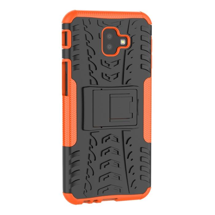Bild 5, Samsung Galaxy J6 Plus - Stöttåliga skalet med stöd - Orange