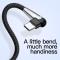 BASEUS MVP Elbow - 2M Type-C / USB-C Kabel 2A - Svart