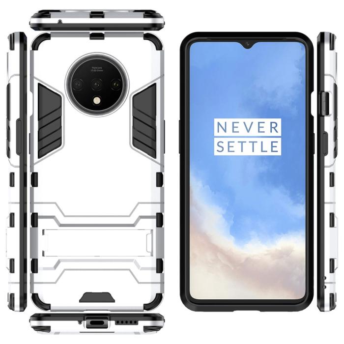 Bild 1, OnePlus 7T - Hybrid Armour Skal - Silver