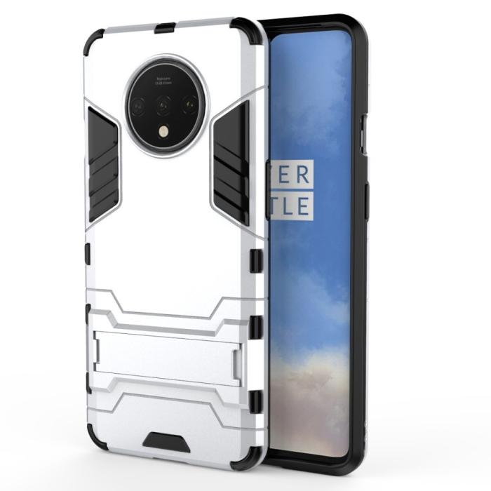 Bild 2, OnePlus 7T - Hybrid Armour Skal - Silver