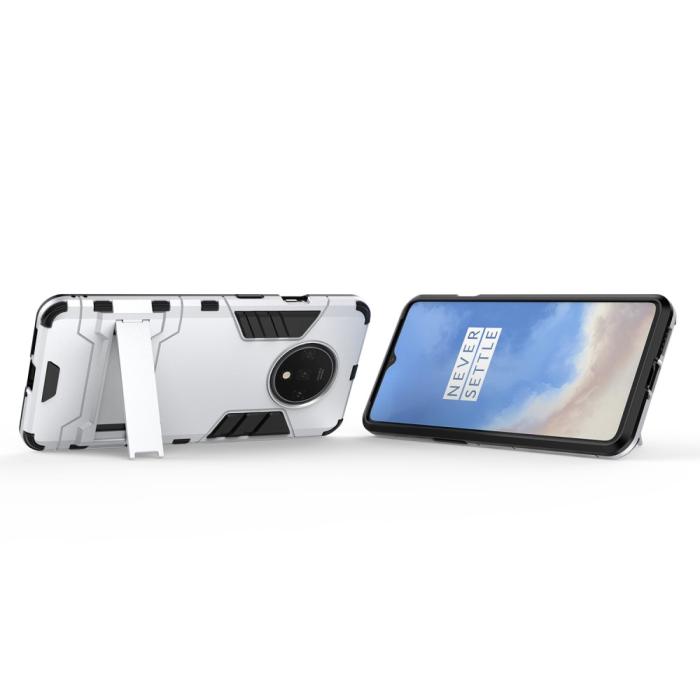 Bild 4, OnePlus 7T - Hybrid Armour Skal - Silver