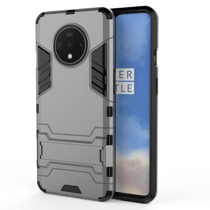 Bild 2, OnePlus 7T - Hybrid Armour Skal - Grå