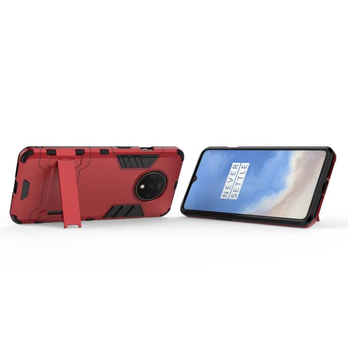 Bild 4, OnePlus 7T - Hybrid Armour Skal - Röd